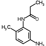 结构式 CAS# 436089-02-0, N-(5-氨基-2-甲基苯基)丙酰胺
