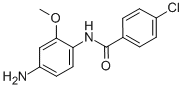 structure of CAS# 436089-17-7, N-(4-Amino-2-Methoxy-Phenyl)-4-Chloro-Benzamide;N-(4-Amino-2-Methoxy-Phenyl)-4-Chloro-Benzamide;Zinc00569986;St5251440