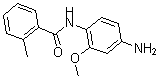 结构式 CAS# 436089-19-9, N-(4-氨基-2-甲氧基苯基)-2-甲基-苯甲酰胺