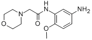 structure of CAS# 436090-51-6, N-(5-Amino-2-Methoxy-Phenyl)-2-Morpholin-4-Yl-Acetamide;N-(5-Amino-2-Methoxy-Phenyl)-2-Morpholin-4-Ium-4-Yl-Acetamide;N-(5-Amino-2-Methoxyphenyl)-2-(4-Morpholin-4-Iumyl)Acetamide;N-(5-Amino-2-Methoxy-Phenyl)-2-Morpholin-4-Ium-4-Yl-Ethanamide