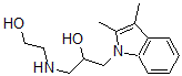 structure of CAS# 436099-60-4, 1-(2,3-Dimethyl-1H-indol-1-yl)-3-(2-hydroxyethyl)amino-propan-2-ol;1-(2,3-DIMETHYL-INDOL-1-YL)-3-(2-HYDROXY-ETHYLAMINO)-PROPAN-2-OL;1-(2,3-Dimethyl-Indol-1-Yl)-3-(2-Hydroxy-