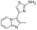 structure of CAS# 436099-84-2, 4-(2-Methyl-Imidazo[1,2-A ]Pyridin-3-Yl)-Thiazol-2-Ylamine;4-(2-Methylimidazo[3,2-A]Pyridin-3-Yl)Thiazol-2-Amine;4-(2-Methyl-3-Imidazo[3,2-A]Pyridinyl)-2-Thiazolamine;[4-(2-Methylimidazo[3,2-A]Pyridin-3-Yl)Thiazol-2-Yl]Amine