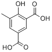 结构式 CAS# 4365-31-5, 4-羟基-5-甲基-间苯二甲酸