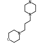 结构式 CAS# 436852-18-5, 4-[3-(1-哌嗪基)丙基]吗啉