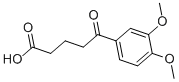 structure of CAS# 4378-55-6, 5-(3,4-Dimethoxyphenyl)-5-Oxovaleric Acid;5-(3,4-DIMETHOXYPHENYL)-5-OXOVALERIC ACID