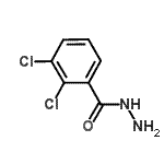 structure of CAS# 438197-19-4, 2,3-Dichlorobenzohydrazide;2,3-dichlorobenzenecarbohydrazide;2,3-Dichlorobenzhydrazide;2,3-Dichlorobenzohydrazide