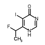 CAS#: 438449-92-4， 6-(1-Fluoroethyl)-5-Iodo-4(1H)-Pyrimidinone