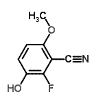 CAS#: 438497-15-5， 2-Fluoro-3-Hydroxy-6-Methoxybenzonitrile