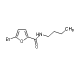 structure of CAS# 438617-12-0, 5-Bromo-N-Butyl-2-Furamide;(5-bromo(2-furyl))-N-butylcarboxamide;5-bromo-N-butylfuran-2-carboxamide;MFCD01354349