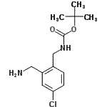CAS#: 439116-15-1， 2-Methyl-2-Propanyl [2-(Aminomethyl)-4-Chlorobenzyl]Carbamate