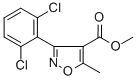 structure of CAS# 4402-83-9, Methyl 3-(2,6-Dichlorophenyl)-5-Methylisoxazole-4-Carboxylate;Methyl 3-(2,6-Dichlorophenyl)-5-Methyl-Isoxazole-4-Carboxylate;3-(2,6-Dichlorophenyl)-5-Methyl-4-Isoxazolecarboxylic Acid Methyl Ester;3-(2,6-Dichlorophenyl)-5-Methyl-Isoxazole-4-Carboxylic Acid Methyl Ester