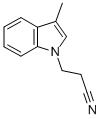 structure of CAS# 4414-81-7, 3-(3-Methyl-1H-Indol-1-Yl)Propanenitrile;3-(3-METHYL-1H-INDOL-1-YL)PROPANENITRILE;1-(2-CYANOETHYL)-3-METHYLINDOLE