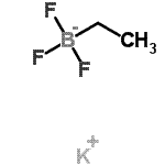 结构式 CAS# 44248-07-9, 钾乙基(三氟)硼酸酯(1-)