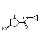 CAS#: 442563-57-7， (4R)-N-Cyclopropyl-4-Hydroxy-D-Prolinamide