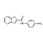 structure of CAS# 443291-26-7, N-(4-Aminophenyl)-1-Benzofuran-2-Carboxamide;2-benzofurancarboxamide, N-(4-aminophenyl);Benzofuran-2-carboxylic acid (4-amino-phenyl)-amid;Benzofuran-2-carboxylic acid (4-amino-phenyl)-amide