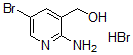 structure of CAS# 443956-55-6, 2-Amino-5-Bromo-3-Pyridinemethanol Hydrobromide (1:1);2-Amino-5-Bromo-3-(Hydroxymethyl)Pyridine Hydrobromide;(2-AMINO-5-BROMOPYRIDIN-3-YL)METHANOL HYDROBROMIDE