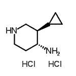 CAS#: 444188-98-1， (3R,4R)-3-Cyclopropyl-4-Piperidinamine Dihydrochloride