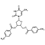 CAS#: 4449-39-2， 1-[2-Deoxy-3,5-Bis-O-(4-Methylbenzoyl)Pentofuranosyl]-5-Methyl-2,4(1H,3H)-Pyrimidinedione