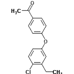 CAS#: 444917-88-8， 1-[4-(4-Chloro-3-Ethylphenoxy)Phenyl]Ethanone