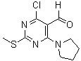 structure of CAS# 445040-59-5, 4-Chloro-2-(Methylsulfanyl)-6-(1-Pyrrolidinyl)-5-Pyrimidinecarbaldehyde;4-chloro-<wbr>2-(methyl<wbr>thio)-6-(<wbr>pyrrolidi<wbr>n-1-yl)py<wbr>rimidine-<wbr>5-carbald<wbr>ehyde;4-chloro-<wbr>2-(methyl<wbr>thio)-6-p<wbr>yrrolidin<wbr>-1-ylpyri<wbr>midine-5-<wbr>carbaldeh<wbr>yde;4-Chloro-<wbr>2-methyls<wbr>ulfanyl-6<wbr>-pyrrolid<wbr>in-1-yl-p<wbr>yrimidine<wbr>-5-carbal<wbr>dehyde