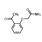结构式 CAS# 445232-49-5, 2-(2-乙酰苯氧基)乙酰胺