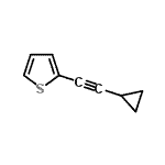 CAS#: 445424-06-6， 2-(2-Cyclopropylethynyl)Thiophene