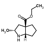 CAS#: 446064-12-6， Ethyl (2R,3aR,6aS)-2-Methylhexahydrocyclopenta[b]Pyrrole-3A(1H)-Carboxylate