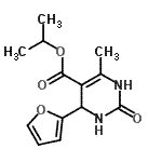 CAS#: 446252-18-2， Isopropyl 4-(2-Furyl)-6-Methyl-2-Oxo-1,2,3,4-Tetrahydro-5-Pyrimidinecarboxylate