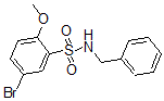 structure of CAS# 446308-82-3, N-Benzyl-5-Bromo-2-Methoxybenzenesulphonamide;N-Benzyl-N-5-Bromo-2-Methoxybenzenesulphonamide 97%;N-Benzyl-N-5-Bromo-2-Methoxybenzenesulphonamide;N-BENZYL 5-BROMO-2-METHOXYBENZENESULPHONAMIDE