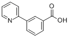 structure of CAS# 4467-07-6, 3-Pyrid-2-Ylbenzoic Acid;3-(2-Pyridyl)Benzoate;Zinc02563821