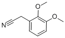 structure of CAS# 4468-57-9, 2,3-Dimethoxyphenylacetonitrile;2-(2,3-Dimethoxyphenyl)Ethanenitrile;2,3-Dimethoxyphenylacetonitrile