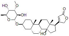 CAS#: 4477-75-2， 3b-[(6-Deoxy-3-O-Methyl-a-L-Altropyranosyl)Oxy]-14-Hydroxy-5b-Card-20(22)-Enolide