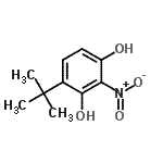 CAS#: 448899-59-0， 4-(2-Methyl-2-Propanyl)-2-Nitro-1,3-Benzenediol