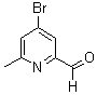 CAS#: 448906-71-6， 4-Bromo-6-Methyl-2-Pyridinecarbaldehyde