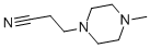 structure of CAS# 4491-92-3, 1-(2-Cyanoethyl)-4-Methylpiperazine;1-Piperazinepropanenitrile,4-Methyl-(9CI);4-Methyl-1-Piperazinepropionitrile, 98%;4-METHYL-1-PIPERAZINEPROPANENITRILE