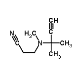 CAS#: 451494-71-6， 3-[Methyl(2-Methyl-3-Butyn-2-Yl)Amino]Propanenitrile
