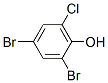 structure of CAS# 4526-56-1, 6-Chloro-2,4-Dibromophenol;2,4-Dibromo-6-Chloro-Phenol;4,6-Dibromo-2-Chlorophenol;Phenol, 2,4-Dibromo-6-Chloro-