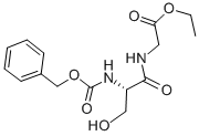 structure of CAS# 4526-93-6, Cbz-Ser-Gly-Oet;((S)-2-BENZYLOXYCARBONYLAMINO-3-HYDROXY-PROPIONYLAMINO)-ACETIC ACID ETHYL ESTER;(S)-Ethyl 2-(2-(Benzyloxycarbonylamino)-3-Hydroxypropanamido)Acetate;N-(Benzyloxycarbonyl)Serylglycine Ethyl Ester