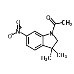 structure of CAS# 453562-68-0, 1-(3,3-Dimethyl-6-Nitro-2,3-Dihydro-1H-Indol-1-Yl)Ethanone