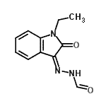 CAS 登录号：454213-12-8， N'-[(3Z)-1-乙基-2-氧代-1,2-二氢-3H-吲哚-3-亚基]甲酰肼