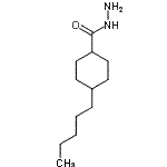 结构式 CAS# 454473-85-9, 4-戊基环己烷甲酰肼