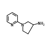 structure of CAS# 454482-15-6, 1-(2-Pyridinyl)-3-Pyrrolidinamine;1-(Pyridin-2-yl)pyrrolidin-3-amine