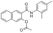 CAS#: 4569-00-0， 2-(N-(2,4-Dimethylphenyl)carbamoyl)-3-naphthyl acetate