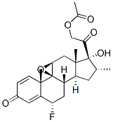 CAS#: 4571-51-1， 9beta,11beta-Epoxy-6alpha-Fluoro-17,21-Dihydroxy-16alpha-Methylpregna-1,4-Diene-3,20-Dione 21-Acetate