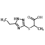 CAS#: 459178-98-4， 2-[(3-Ethyl-1H-1,2,4-Triazol-5-Yl)Sulfanyl]Propanoic Acid