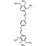 CAS#: 460091-11-6， (E,E)-N,N'-[1,4-Phenylenebis(Methylene)]Bis[1-(2,3,4-Trimethoxyphenyl)Methanimine]