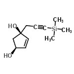 CAS#: 460990-23-2， (1R,3S)-1-[3-(Trimethylsilyl)-2-Propyn-1-Yl]-4-Cyclopentene-1,3-Diol