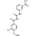 CAS#: 461396-73-6， 3-{[(3-Chloro-4-Methoxybenzoyl)Carbamothioyl]Amino}Benzoic Acid