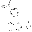 CAS 登录号：461665-33-8， 4-[[2-(三氟甲基)-1H-苯并咪唑-1-基]甲基]-苯甲酸