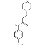 structure of CAS# 462068-45-7, N-(4-Aminophenyl)-3-(4-Morpholinyl)Propanamide;N -(4-Amino-phenyl)-3-morpholin-4-yl-propionamide;N -(4-Amino-phenyl)-3-morpholin-4-yl-propionamide;n / a